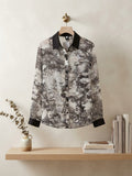 Elegant Women's Long Sleeve Pleated Top